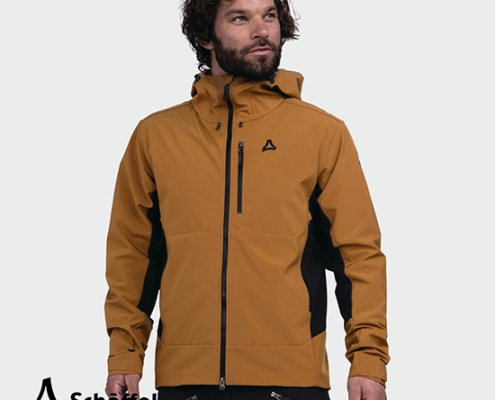 SCHOFFEL-24141-MOUNTAIN SOFTSHELL JACKET MILAGLE-VESTE SOFTSHELL-HOMME 4745 CARAMEL-MARRON