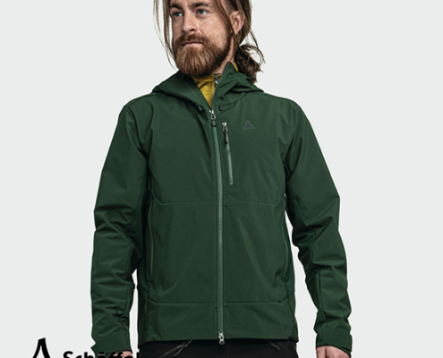 SCHOFFEL-24141-MOUNTAIN SOFTSHELL JACKET MILAGLE-VESTE SOFTSHELL-HOMME-6965 DARK JADE-VERT