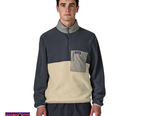 PATAGONIA-26200-M'S MICRODINI 1/2 ZIP-POLAIRE-HOMME-PLCN PELICAN-BEIGE