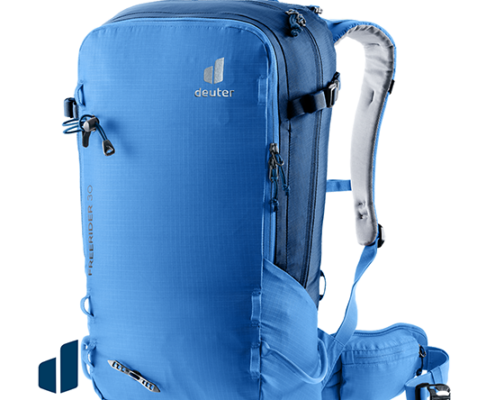 DEUTER-3303322-FREERIDER 30-SAC À DOS DE SKI-HOMME-1397 NEPTUNENIGHTBLUE-BLEU-FACE