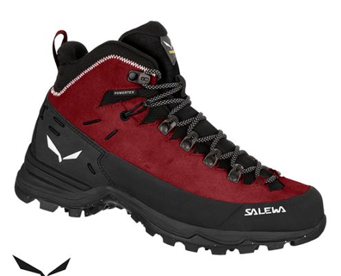 SALEWA-61413-ALP MATE WINTER MID PTX-CHAUSSURES DE RANDONNÉE-FEMME-1575 SYRAH BLACK-BORDEAUX