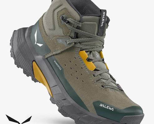 SALEWA-61461-PERDOC É LEATHER MID PTX-CHAUSSURES DE RANDONNÉE-HOMME-5056 FADED GREEN DARK OLIVE-VERT