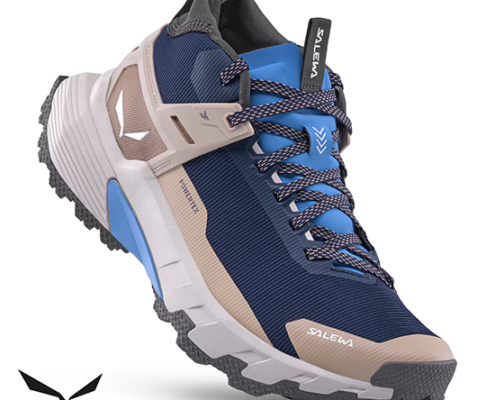 SALEWA-61464-PEDROC 2 MID PTX-CHAUSSURES DE RANDONNÉE-FEMME-NAVY BLAZER QUICK SAND-MARINE