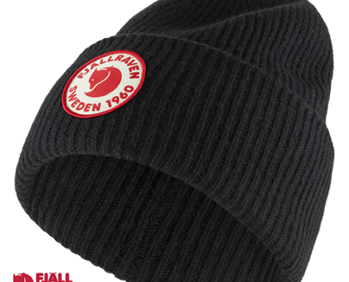 FJALL RAVEN-78142-LOGO HAT-BONNET-550 BLACK-NOIR