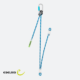 EDELRID-840261200170-SWITCH PRO DOUBLE ADJUST-LONGE AUTO ASSURAGE-BLEU