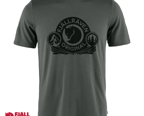 FJALL RAVEN-TEE-SHIRT ABISKO LAINE CLASSIS-TEE SHIRT-HOMME-050 BASALT-GRIS