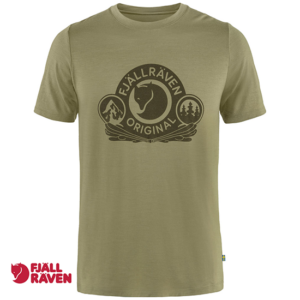 FJALL RAVEN-TEE-SHIRT ABISKO LAINE CLASSIS-TEE SHIRT-HOMME-622 LIGHT OLIVE-VERT