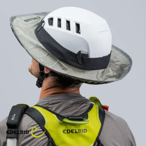 EDELRID-88525-HELMET FULL BRIM-PROTECTION CASQUE PLUIE SOLEIL POUR CASQUE PROFESSIONNEL-VUE