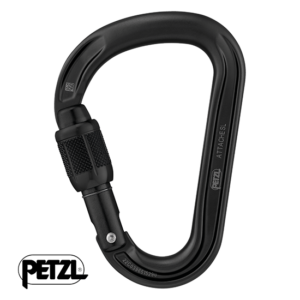 PETZL-M038AA02-SCREW LOCK MOUSQUETON ATTACHE-NOIR-FERMÉ