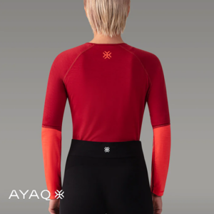AYAQ-MF-LS-W-TMEFONNA-TEE SHIRT MANCHES LONGUES-FEMME-RED SIENNA-ROUGE-DOS
