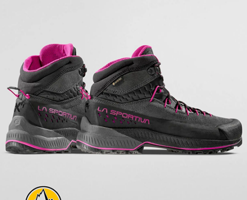 LA SPORTIVA-ZFAS048G00P11-TX4 EVO MID GTX-CHAUSSURES DE RANDONNÉE-FEMME-CARBON SPRINGTIME-GRIS