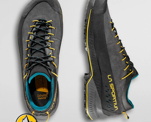 LA SPORTIVA-ZFAS052G00E35-TX4 EVO GTX-CHAUSSURES DE RANDONNÉE-HOMME-CARBON BAMBOO-GRIS