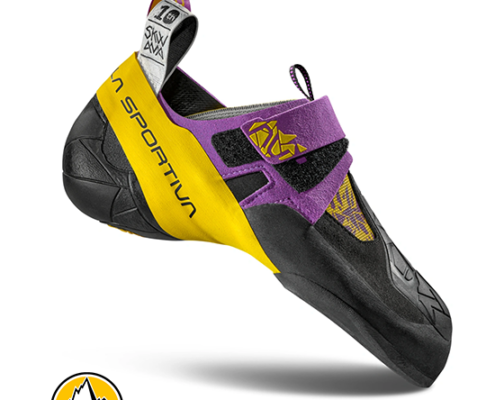 LA SPORTIVA-ZFCS005U00Y00-SKWAMA-CHAUSSONS D'ESCALADE-HOMME-PURPLE YELLOW-VIOLET