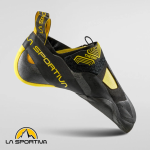 LA SPORTIVA-ZFCS020Y00K00-THEORY-CHAUSSONS D'ESCALADE-HOMME-BLACK YELLOW-NOIR