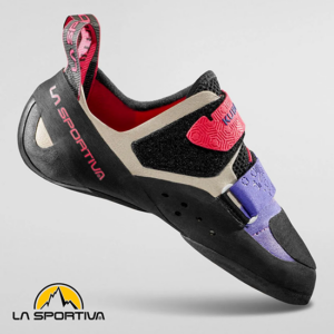 LA SPORTIVA-ZFCS025U04P06-KUBO WOMAN-CHAUSSONS D'ESCALADE-FEMME-ROYAL LOVE POTION-ROSE-CÔTÉ