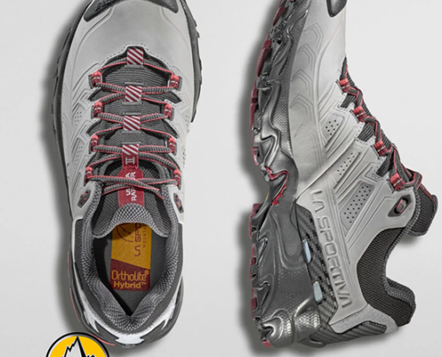 LA SPORTIVA-ZFHS131G07R25-ULTRA RAPTOR II LEATHER GTX-CHAUSSURES DE RANDONNÉE-FEMME-CLOUD REDWOOD-GRIS