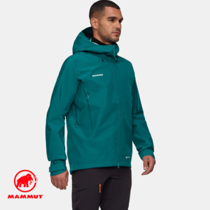 MAMMUT-1010-30151-CRATER IV HS HOODED JACKET-VESTE IMPERMÉABLE-HOMME-40320 DEEP TEAL-BLEU-CÔTÉ