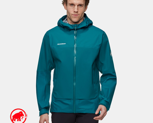 MAMMUT-1010-31380-DUNCAN GUIDE HS HOODED JACKET MEN-VESTE IMPERMÉABLE-HOMME-40320 DEEP TEAL-BLEU
