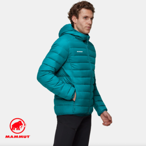 MAMMUT-1013-03370-WAYMARKER IN HOODED JACKET-DOUDOUNE DUVET À CAPUCHE-HOMME-40322-DEEP TEAL-BLEU-CÔTÉ
