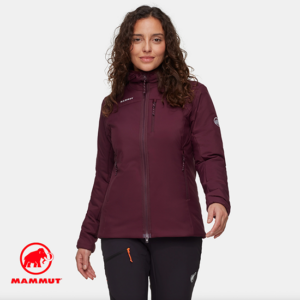 MAMMUT-1013-04000-RIME IN HOODED JACKET-VESTE À CAPUCHE DE RANDONNÉE-FEMME-3800 VIN-BORDEAUX