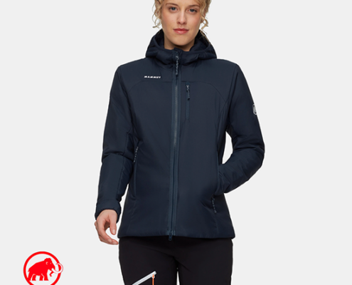 MAMMUT-1013-04000-RIME IN HOODED JACKET-VESTE À CAPUCHE DE RANDONNÉE-FEMME-5118 MARINE