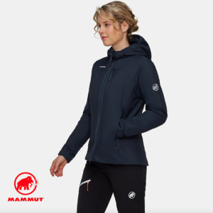 MAMMUT-1013-04000-RIME IN HOODED JACKET-VESTE À CAPUCHE DE RANDONNÉE-FEMME-5118 MARINE-CÔTÉ