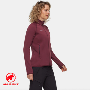 MAMMUT-1014-04462-ACONCAGUA ML JACKET-VESTE POLAIRE-FEMME-3800 VIN-BORDEAUX-CÔTÉ