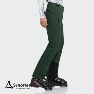 SCHOFFEL-13757-SKI PANTS STYLE SKAYRA LADY-PANTALON DE SKI-FEMME-6965 DARK JADE-VERT-CÔTÉ