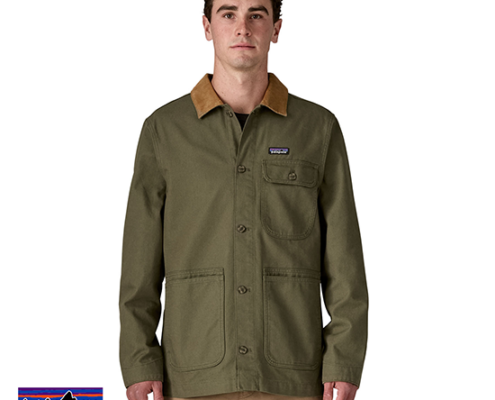 PATAGONIA-20250-M'S POINT REYES CANVAS-BLOUSON-HOMME-BSNG BASIN GREEN-VERT-FACE