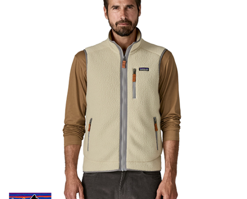 PATAGONIA-22821-M'S RETRO PILE VEST- POLAIRE SANS MANCHE-HOMME-PLCN PELICAN-BEIGE