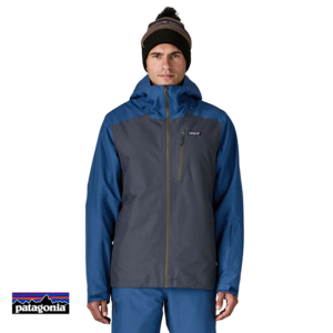 PATAGONIA-M'S INSULATED POWDER TOWN JACKET-VESTE DE SKI-HOMME-SMCB SMOLDER BLUE W CLEMENT BLUE-BLEU