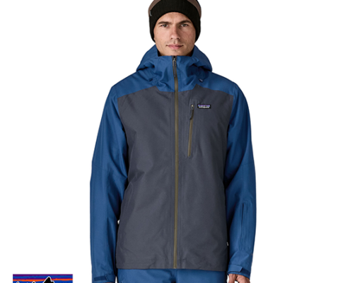 PATAGONIA-M'S INSULATED POWDER TOWN JACKET-VESTE DE SKI-HOMME-SMCB SMOLDER BLUE W CLEMENT BLUE-BLEU