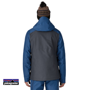 PATAGONIA-M'S INSULATED POWDER TOWN JACKET-VESTE DE SKI-HOMME-SMCB SMOLDER BLUE W CLEMENT BLUE-BLEU-DOS