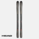 HEAD-941967-CRUX 99 PRO + FIXATION ALMONT 12PT + PEAU-PACK SKI DE RANDONNÉE-MARRON