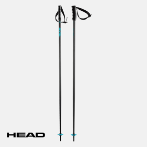 HEAD-381803-MULTI-BÂTONS DE SKI-BLACK SPEED BLUE-NOIR