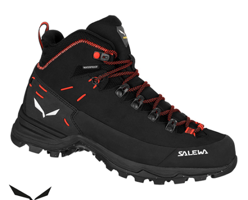 SALEWA-61413-ALP MATE WINTER MID PTX-CHAUSSURES DE RANDONNÉE-FEMME-BLACK-NOIR