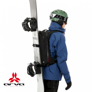 ARVA-AIR1MINI15V1-AIRBAG MINI 15 SAC À DOS-BLK BLACK-NOIR-PORTE SNOWBOARD