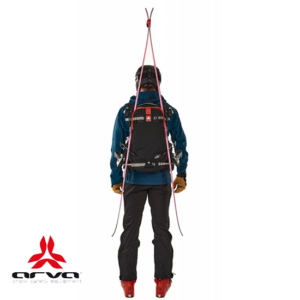 ARVA-AIR1SWRIDE24-AIRBAG RIDE 24 SAC À DOS-BLK BLACK-NOIR-PORTE SKIS SUR LE CÔTÉ