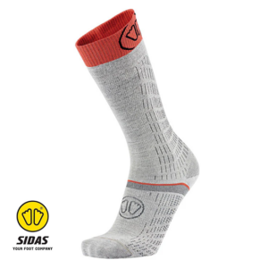 SIDAS-CSOSKMEPER22-SKI MERINO PERFORMANCE-CHAUSSETEES DE SKI-GREY CORAL-GRIS