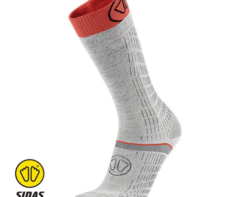 SIDAS-CSOSKMEPER22-SKI MERINO PERFORMANCE-CHAUSSETEES DE SKI-GREY CORAL-GRIS