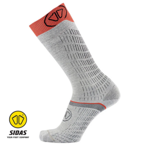 SIDAS-CSOSKMEPER22-SKI MERINO PERFORMANCE-CHAUSSETEES DE SKI-GREY CORAL-GRIS-CÔTÉ
