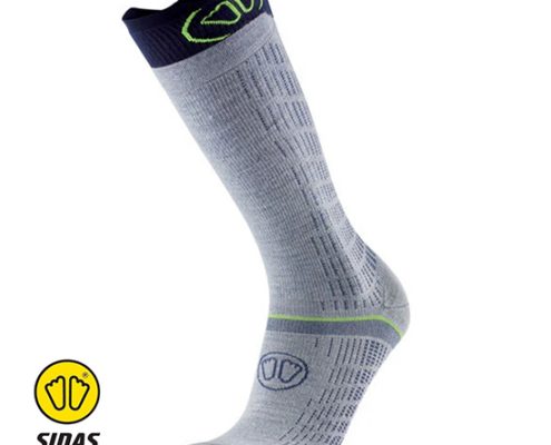 SIDAS-CSOSKMEPER22-SKI MERINO PERFORMANCE-CHAUSSETEES DE SKI-WHITE BLUE-BLEU