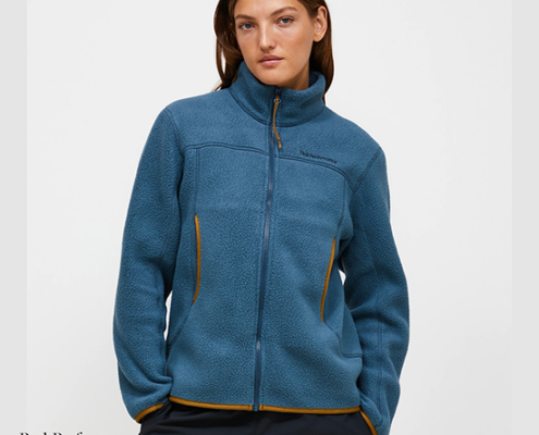 PEAK PERFORMANCE-G80584030-W FLEECE ZIP CARDIGAN-VESTE POLAIRE-FEMME-MOUNTAIN LAKE-BLEU