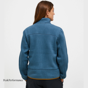 PEAK PERFORMANCE-G80584030-W FLEECE ZIP CARDIGAN-VESTE POLAIRE-FEMME-MOUNTAIN LAKE-BLEU-DOS