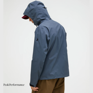 PEAK PERFORMANCE-G80846020-M HIKE GORE TEX 3L SHELL JACKET-VESTE IMPERMÉABLE-HOMME-MOUNTAIN MIST-GRIS-DOS
