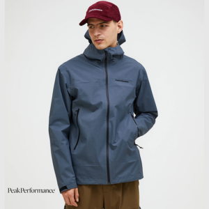 PEAK PERFORMANCE-G80846020-M HIKE GORE TEX 3L SHELL JACKET-VESTE IMPERMÉABLE-HOMME-MOUNTAIN MIST-GRIS
