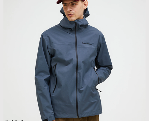 PEAK PERFORMANCE-G80846020-M HIKE GORE TEX 3L SHELL JACKET-VESTE IMPERMÉABLE-HOMME-MOUNTAIN MIST-GRIS