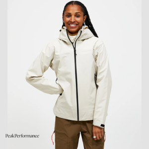PEAK PERFORMANCE-G80847020-W HIKE GORE TEX 3L SHELL JACKET-VESTE DE SKI-FEMME-SAND FOG-BLANC-FACE
