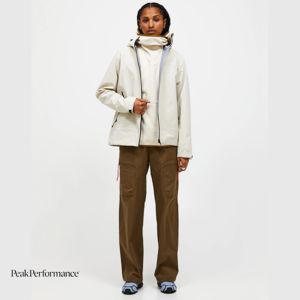 PEAK PERFORMANCE-G80847020-W HIKE GORE TEX 3L SHELL JACKET-VESTE DE SKI-FEMME-SAND FOG-BLANC