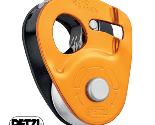 PETZL-P53-MICRO TRAXION POULIE-JAUNE